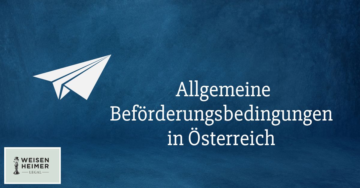 Allgemeine Beförderungsbedingungen in Österreich